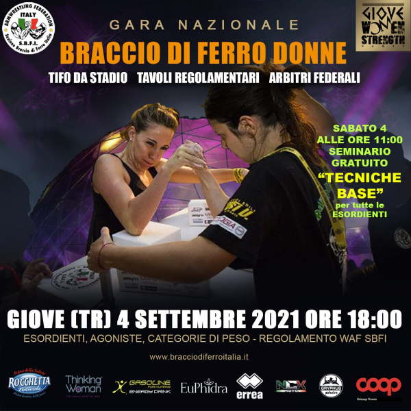 SBFI - Sezione Braccio di Ferro Italia - Giove Women Strength