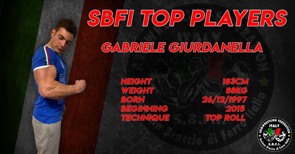SBFI - Sezione Braccio di Ferro Italia - Top Players Gabriele Giurdanella