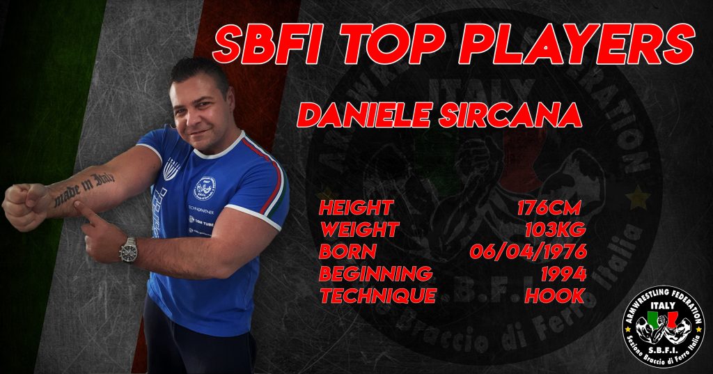 SBFI - Sezione Braccio di Ferro Italia - Top Players Daniele Sircana