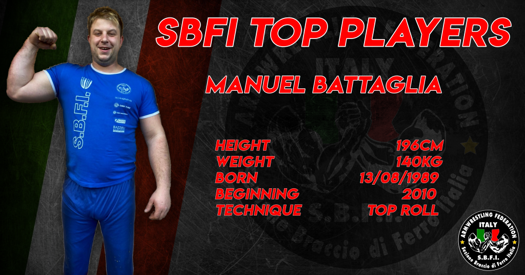 SBFI - Sezione Braccio di Ferro Italia - Top Players Manuel Battaglia