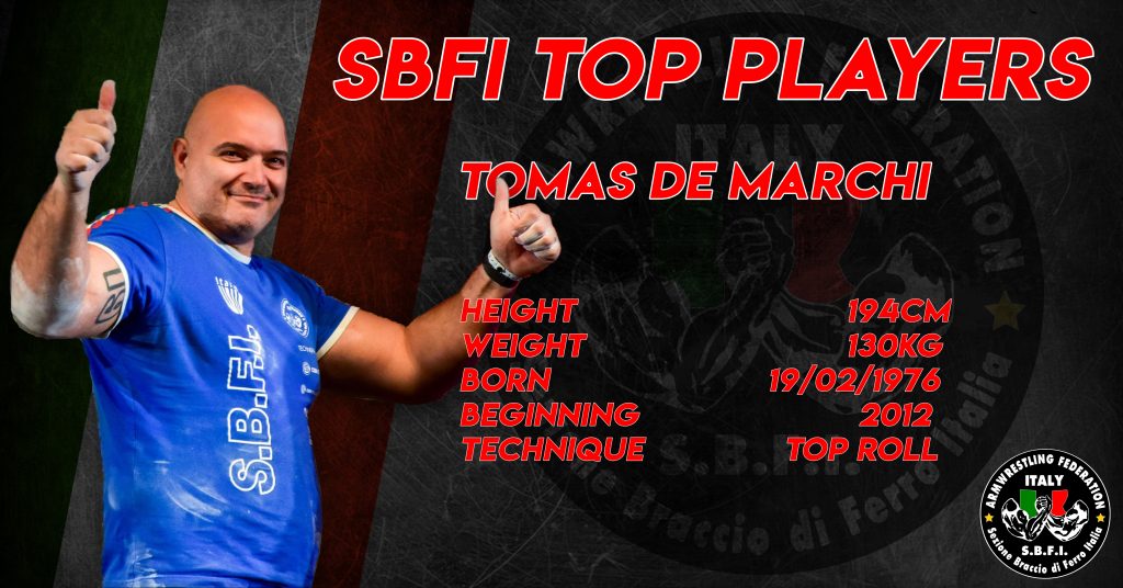 SBFI - Sezione Braccio di Ferro Italia - Top Players Tomas De Marchi