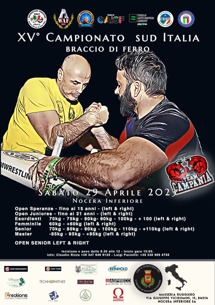SBFI - Sezione Braccio di Ferro Italia - Campionato Sud Italia 2023