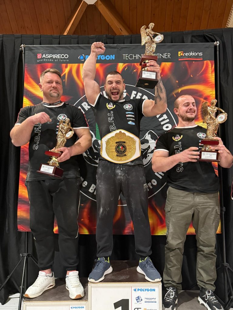 SBFI - Sezione Braccio di Ferro Italia - Super Match 2025 open podium
