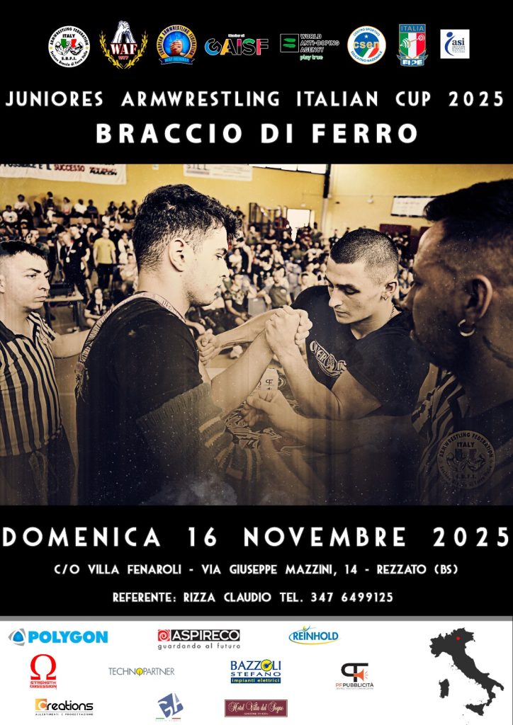 SBFI - Sezione Braccio di Ferro Italia - Juniores Cup 2025