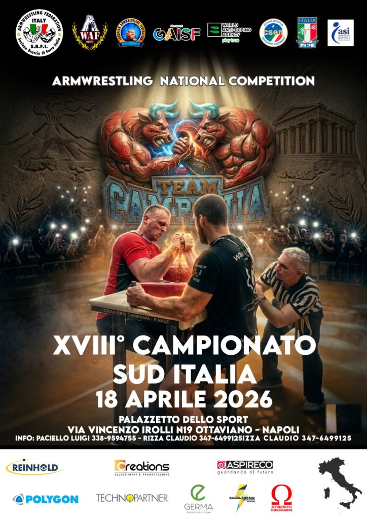 SBFI - Sezione Braccio di Ferro Italia - Campionato Sud Italia 2026