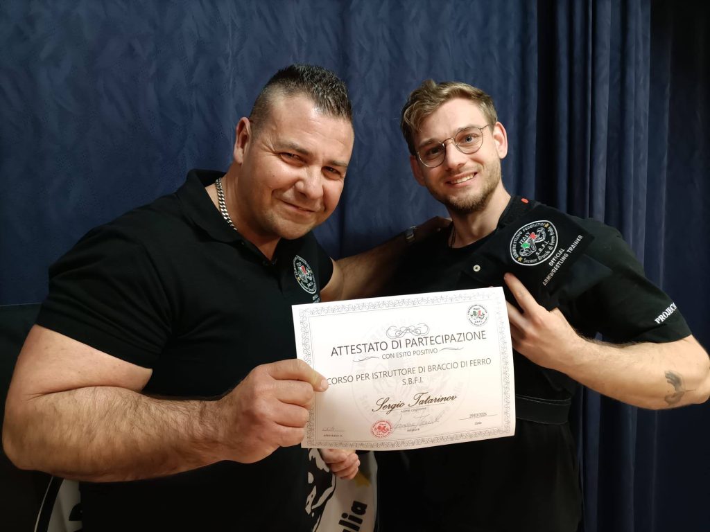 SBFI - Sezione Braccio di Ferro Italia - Istruttori Cerificati di Primo Livello