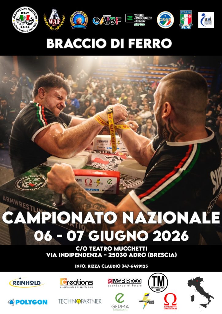 SBFI - Sezione Braccio di Ferro Italia - Campionato Italiano 2026