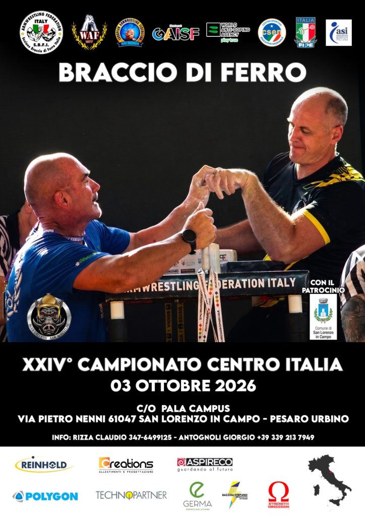 SBFI - Sezione Braccio di Ferro Italia - Centro Italia 2026