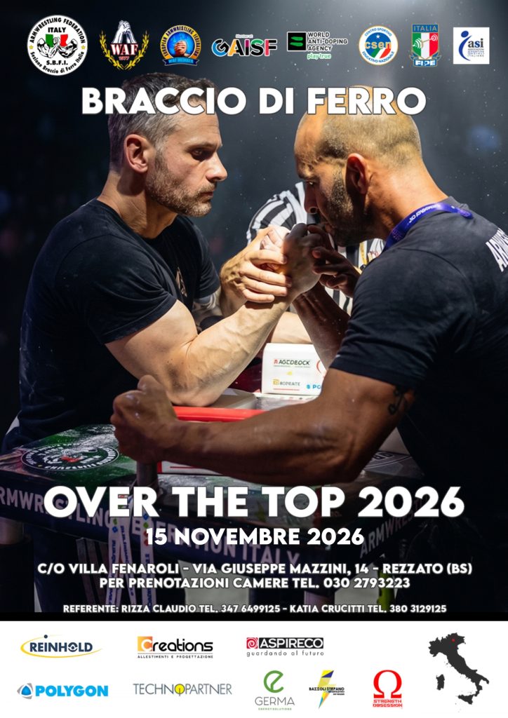 SBFI - Sezione Braccio di Ferro Italia - Over the Top 2026